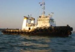 The tug “Christian” which is missing, presumed attacked by pirates